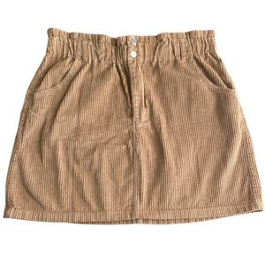 Forever 21+ 0X Tan Corduroy Skirt